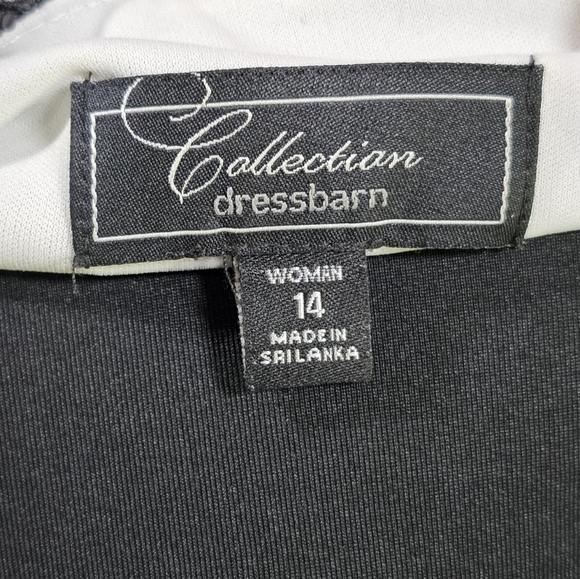 Women's Faux Wrap Evening Dress Size 14 - Picture 6 of 6